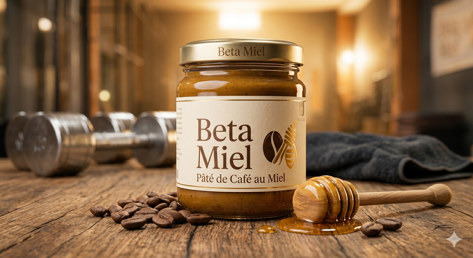 BetaMiel pâte café miel fitness énergie naturelle gym